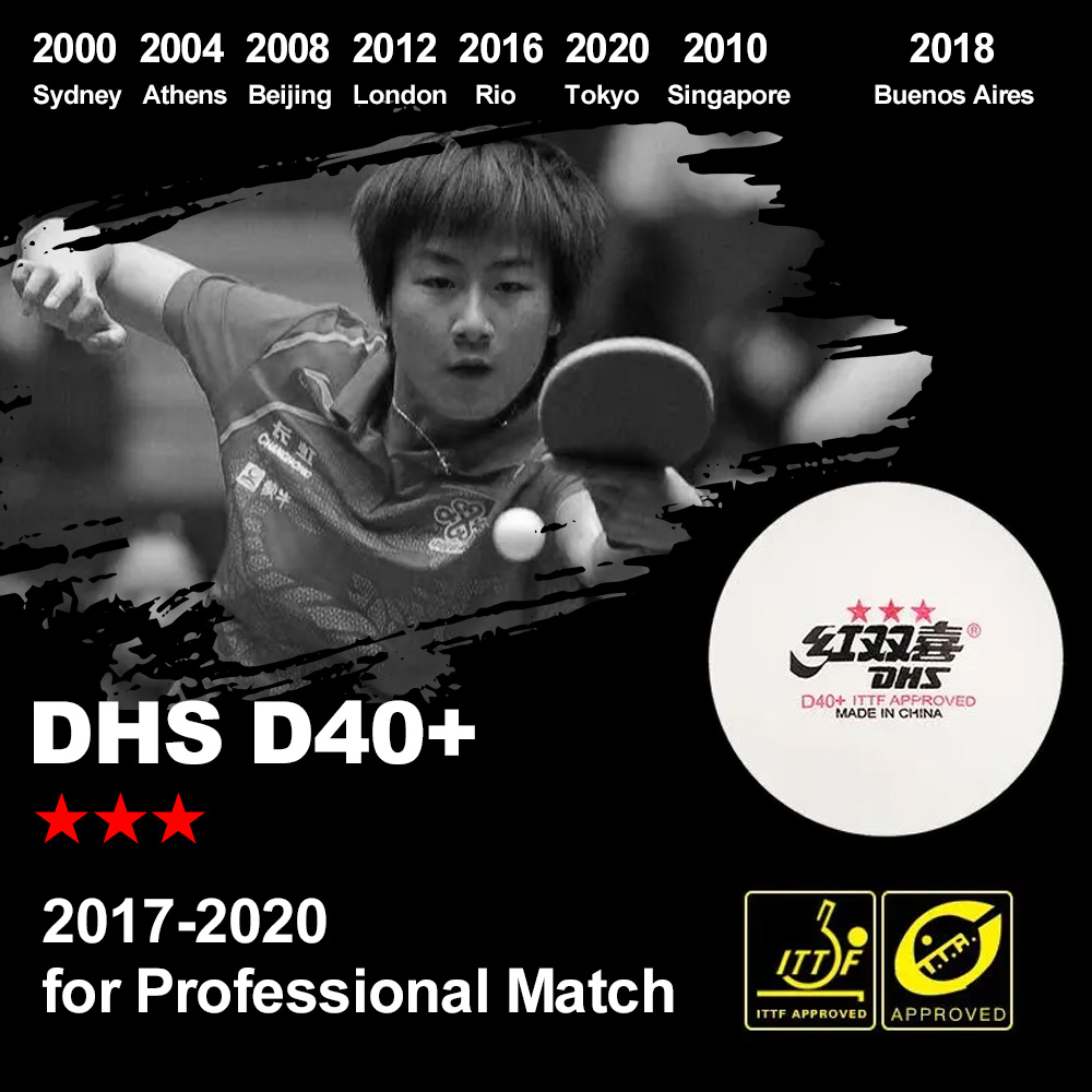 DHS D40+ DJ40+ Pelotas de Ping - Donic Table Tennis Ball reseña y precio
