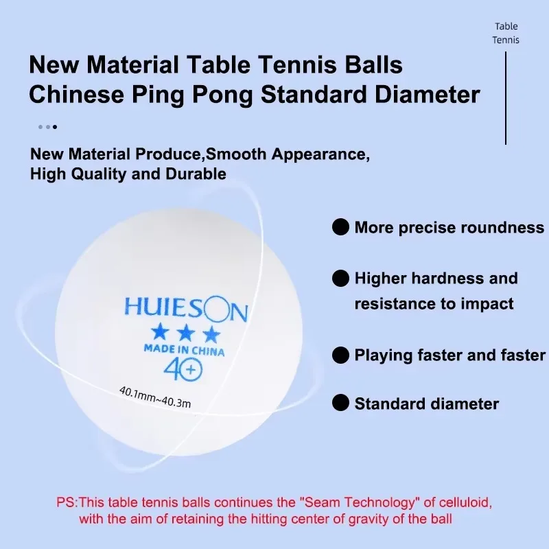 100 Uds Huieson Logo azul pelo - Table Tennis Pc reseña y precio